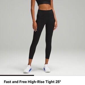 Lululemon High-Rise Leggings with Pockets - Black